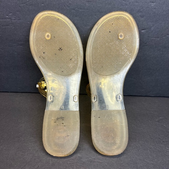 Tory Burch Mini Miller Jelly Sandals Citrus Yellow Women's Size 8 - Picture 3 of 8